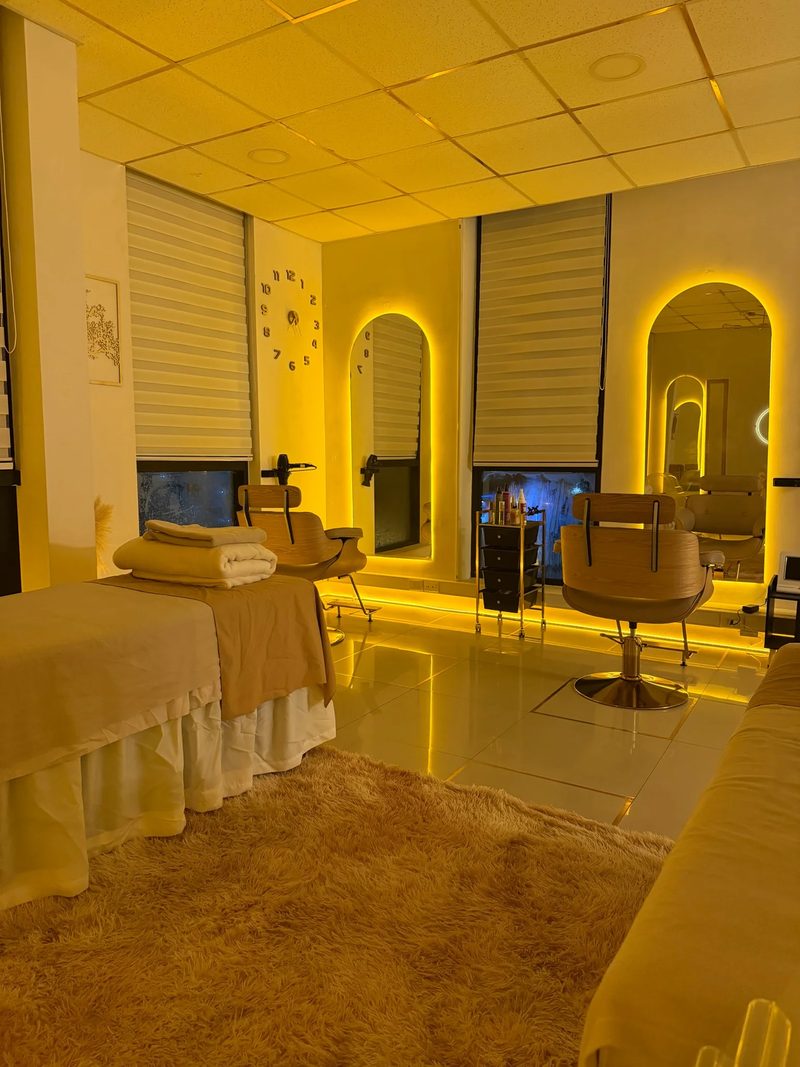 Zona de secado y brushing de Pure Spa